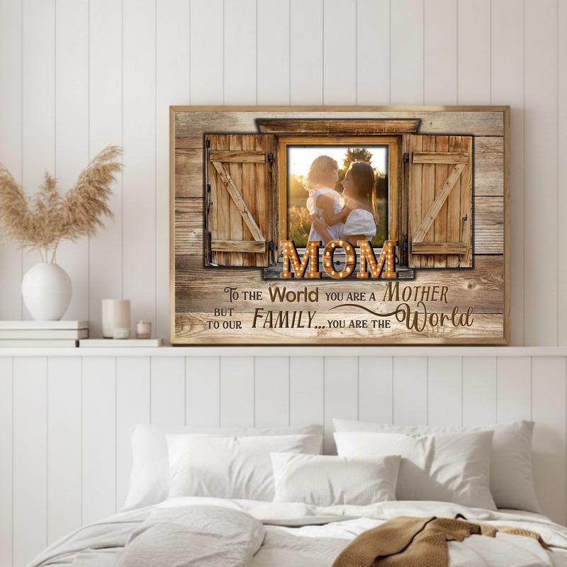 Mom Our Family's Universe Custom Canvas Wall Art for Mom
