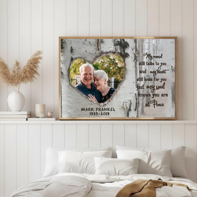 Talking To You In Memory - Personalized Photo Remembrance Canvas