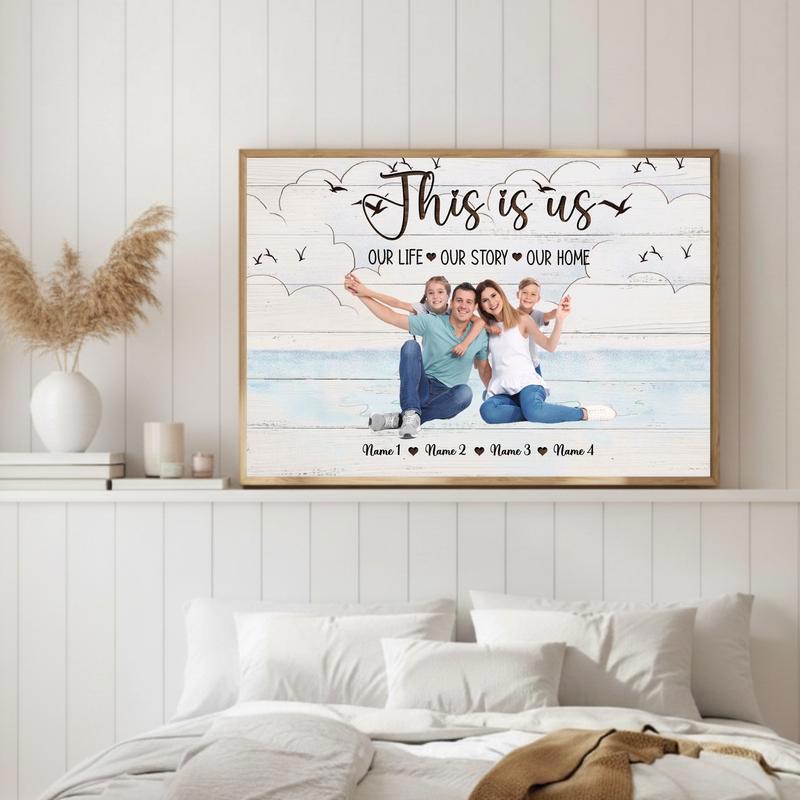Coastal Family Photo Canvas Your Custom This Is Us Keepsake