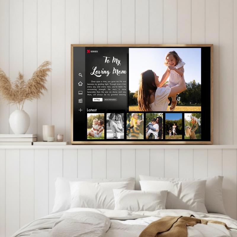 Binge-Worthy Love Netflix Mom Canvas Keepsake