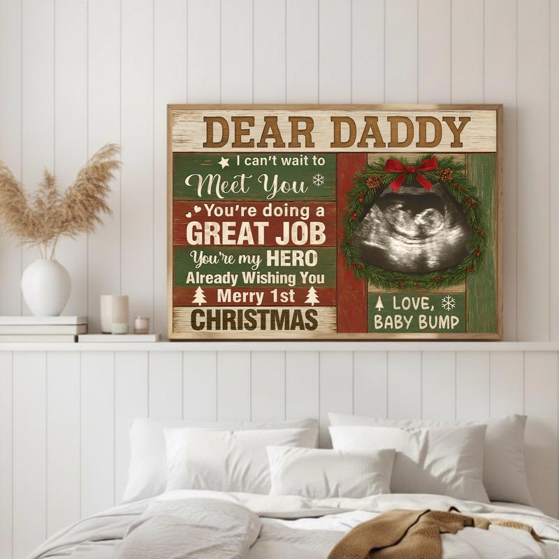 Ultrasound Personalized Canvas Prints - Father’s Day Gift For Dad
