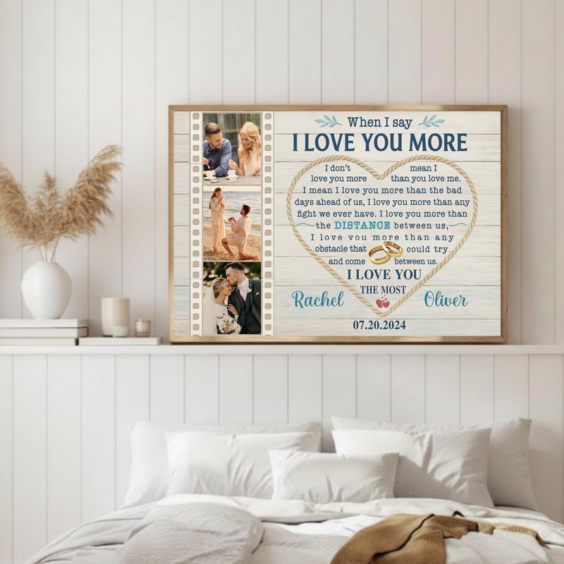 When I Say I Love You Canvas - Personalized Anniversary Gift