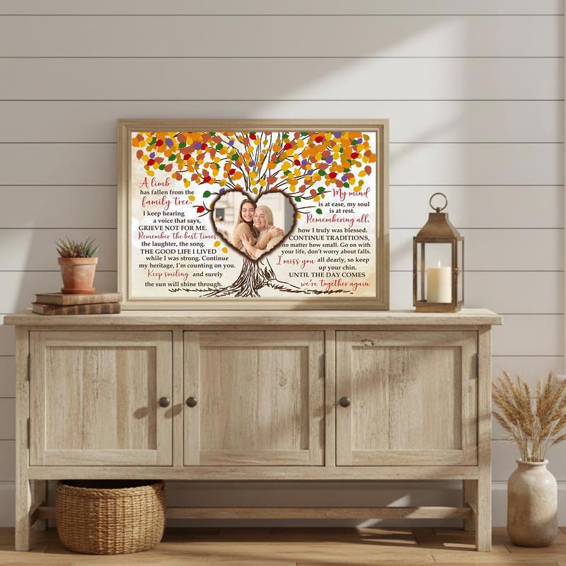 "A Limb Has Fallen" Family Tree Loss Remembrance Canvas