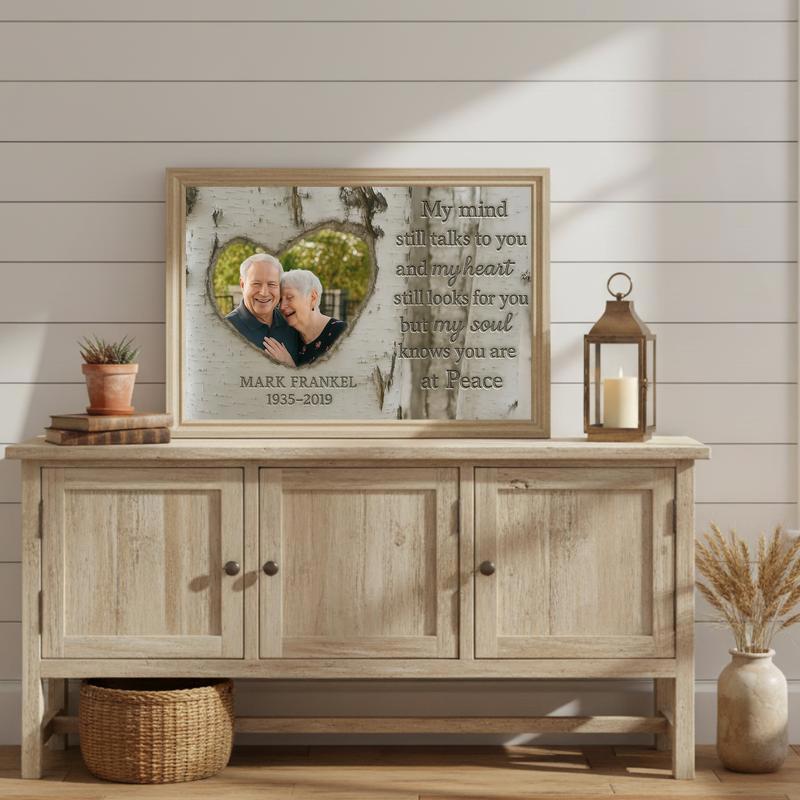 Cherished Husband Memorial - Forever In My Heart Tribute Canvas