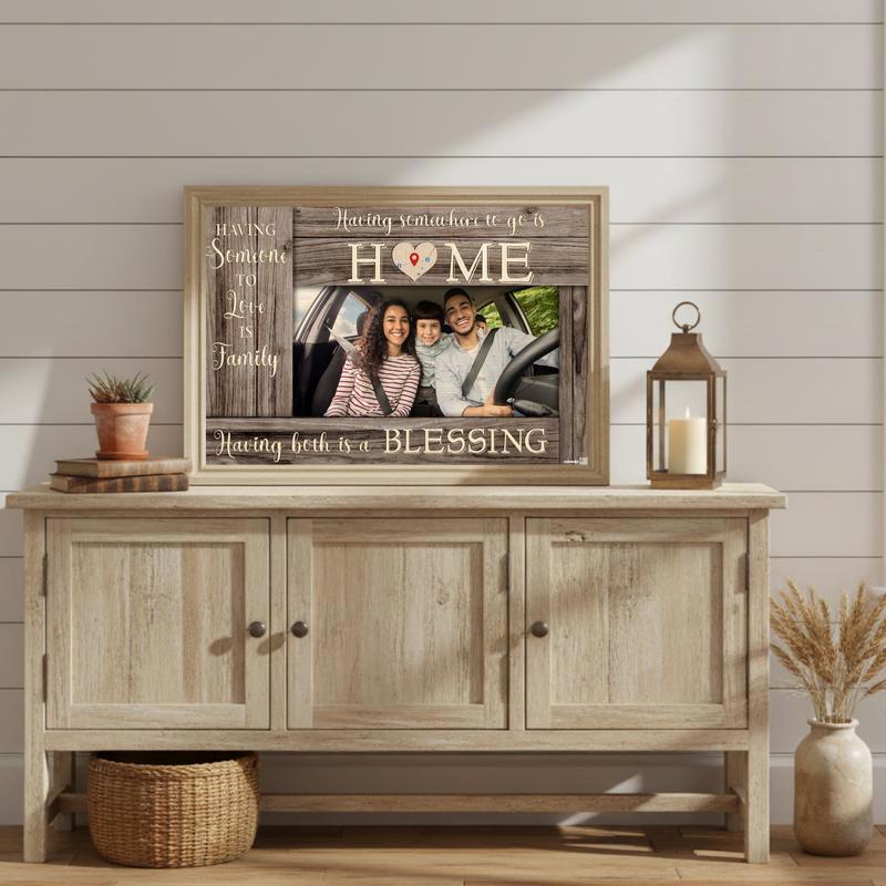 Where The Heart Is Personalized Map Art Home Canvas
