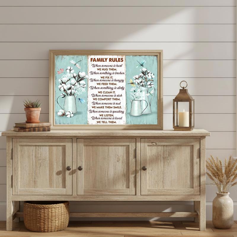 Family Rule Canvas