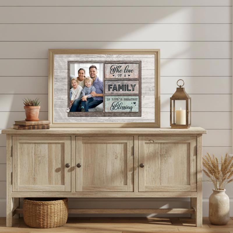 The Greatest Blessing is Family Heartfelt Quote Canvas Art