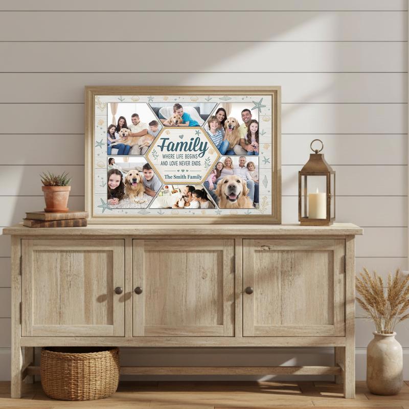 Family Memories Keepsake - Custom Family Photo Collage Canvas