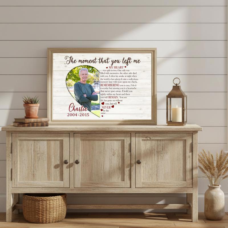 Forever In Our Hearts - Personalized Dad Remembrance Canvas