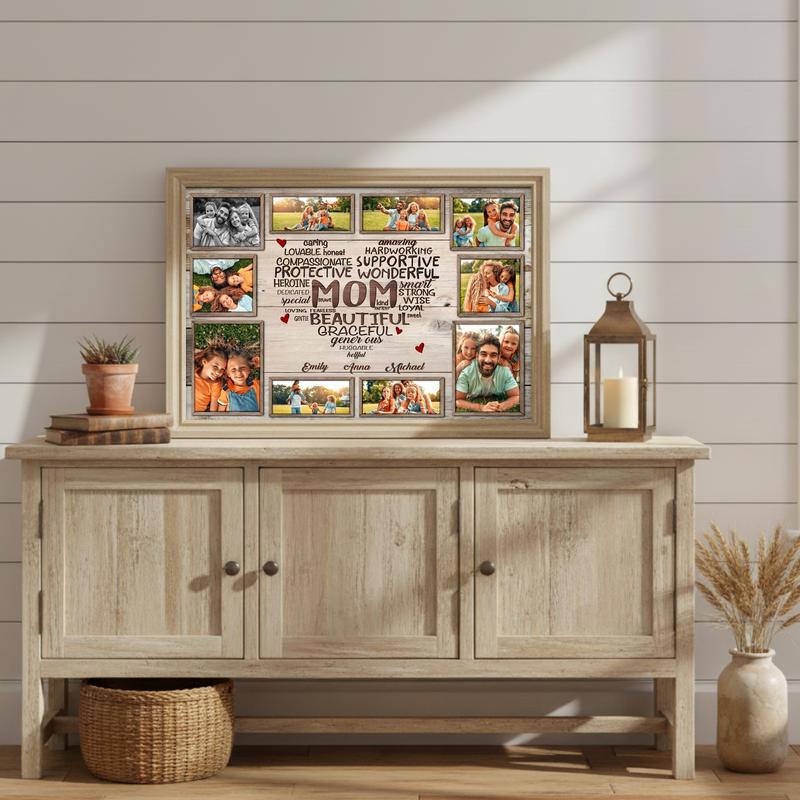 Immortalize Mom's Heart Personalized Definition Canvas