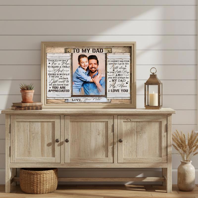 The Hero Dad Canvas A Son's Meaningful Tribute Gift