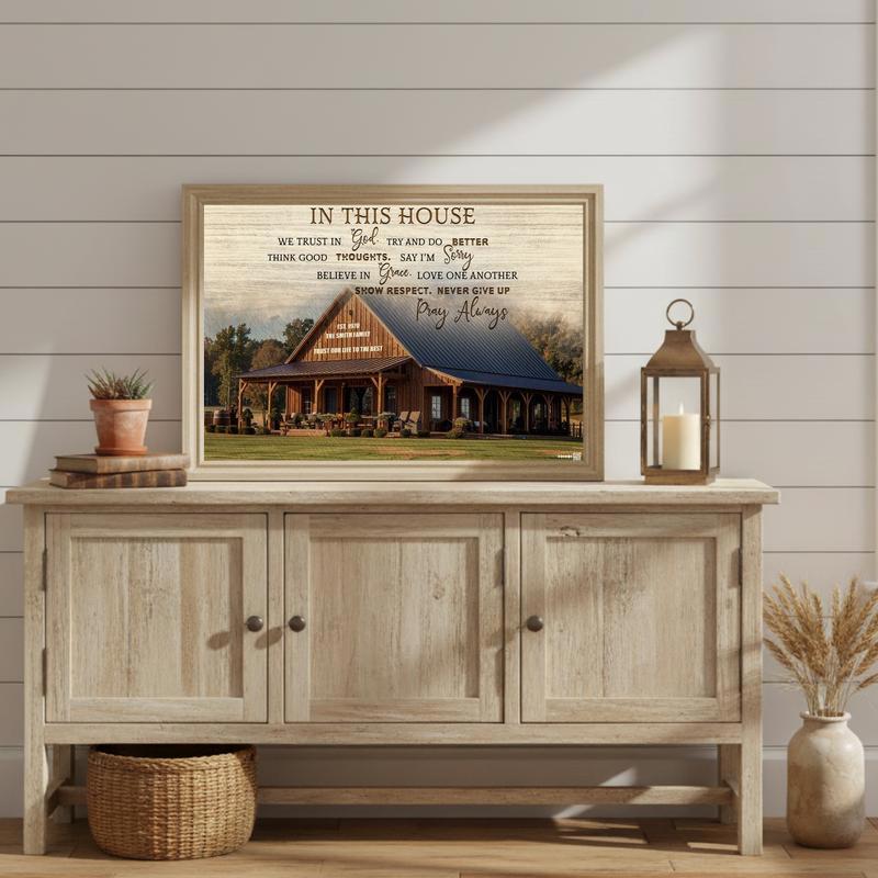 Faith & Photo Custom Trust Canvas for a New Home