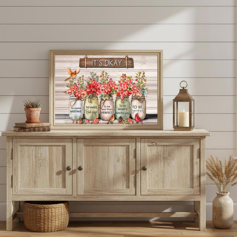 Wildflower Wisdom Canvas Embrace Your True Self Art