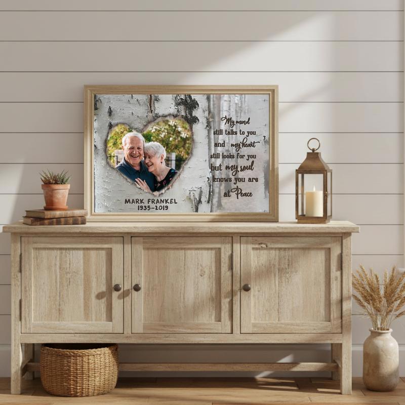 Talking To You In Memory - Personalized Photo Remembrance Canvas