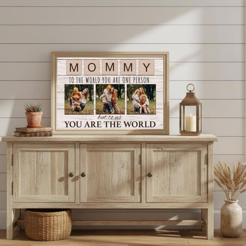 Heartfelt Mom Canvas You Are My World Keepsake