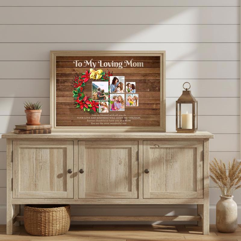 A Loving Mom's Heart Heartfelt Christmas Canvas Keepsake