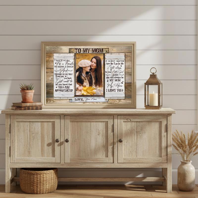 Personalized Keepsake Canvas A Daughter's Heart for Mom