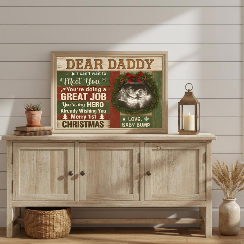 Ultrasound Personalized Canvas Prints - Father’s Day Gift For Dad