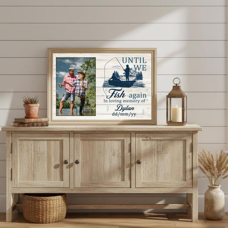 Until We Fish Again - Personalized Fishing Memorial Canvas