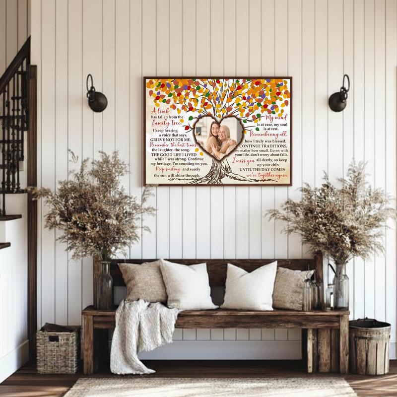 "A Limb Has Fallen" Family Tree Loss Remembrance Canvas