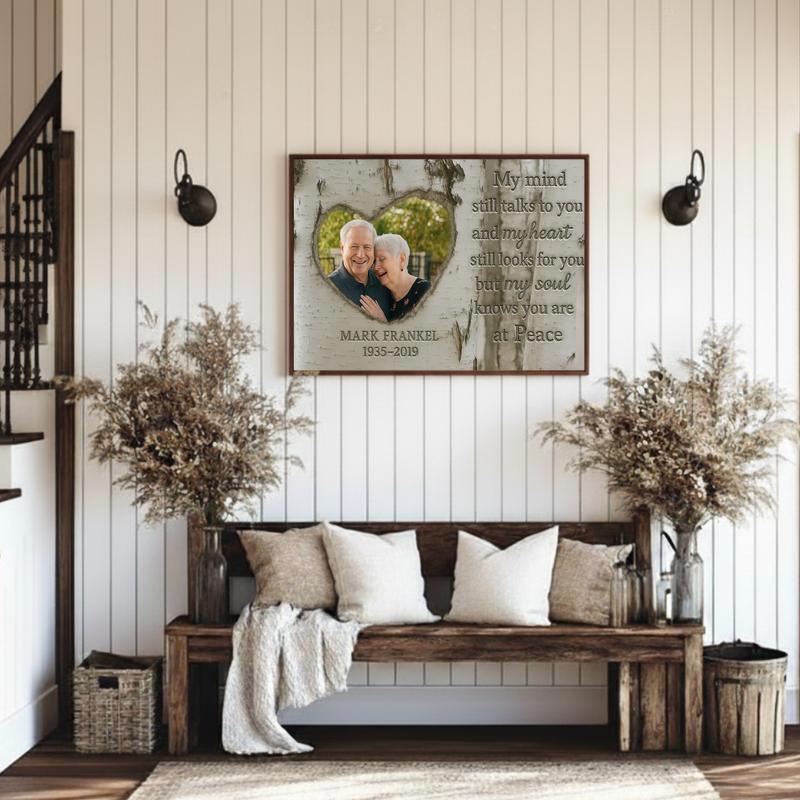 Cherished Husband Memorial - Forever In My Heart Tribute Canvas