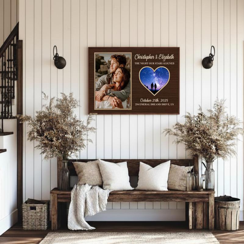 Personalized Star Map For Couples - Our Stars Aligned Canvas