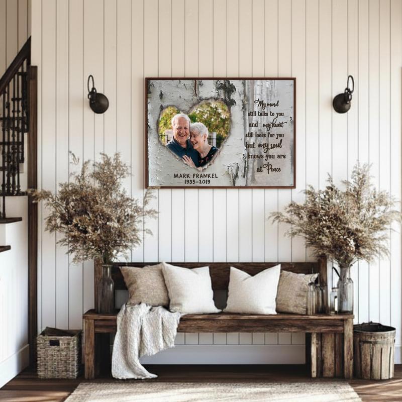 Talking To You In Memory - Personalized Photo Remembrance Canvas