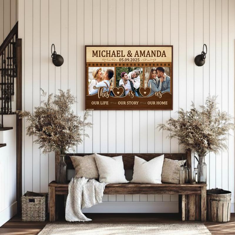 This Is Us Canvas - Custom Photo Collage Wedding Anniversary Gift