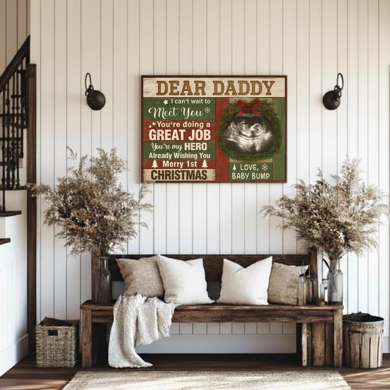 Ultrasound Personalized Canvas Prints - Father’s Day Gift For Dad