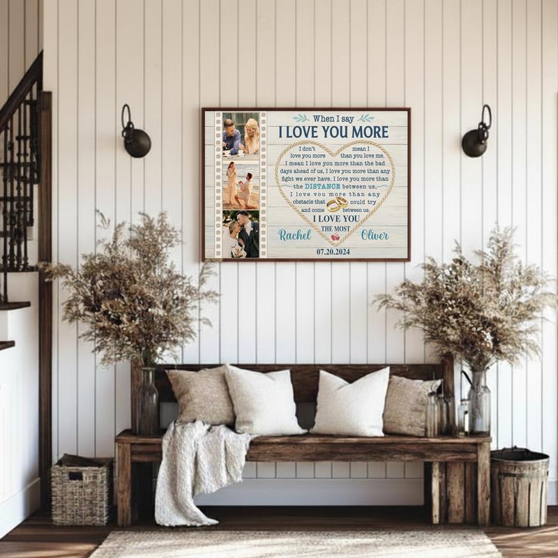 When I Say I Love You Canvas - Personalized Anniversary Gift