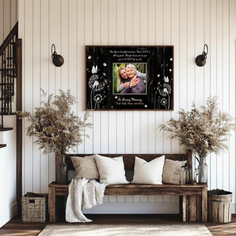 Your Love Forever Lives On Memorial Photo Tribute Canvas