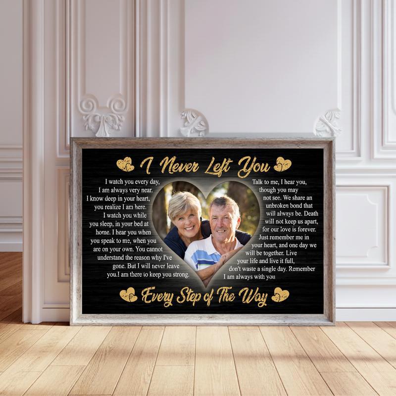 "I Never Left You" Personalized Comfort Photo Memory Canvas - Personalize Wall Art