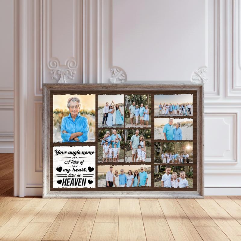Keep Their Memory Alive - Personalized Memorial Photo Canvas - Personalize Wall Art