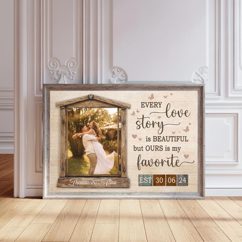 Personalized Couple Canvas - Meaningful Valentine’s Day Gift - Personalize Wall Art