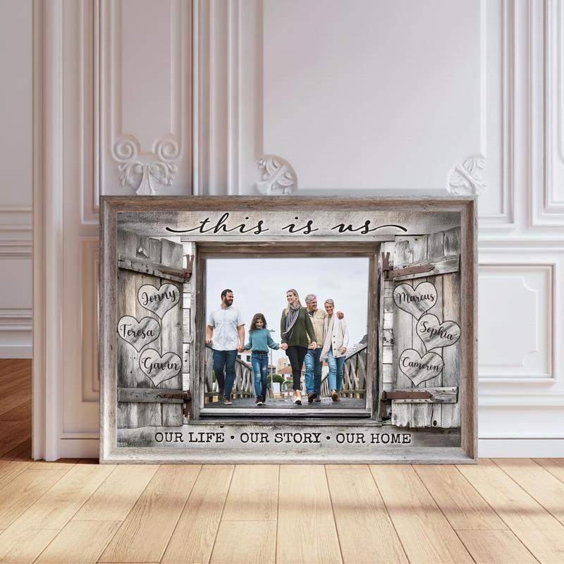 Milestones & Memories The This Is Us Family Photo Canvas - Personalize Wall Art
