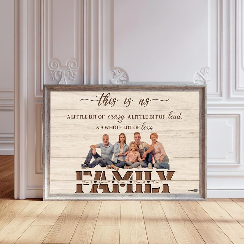 Heartwarming This Is Us Photo Keepsake Custom Family Canvas - Personalize Wall Art