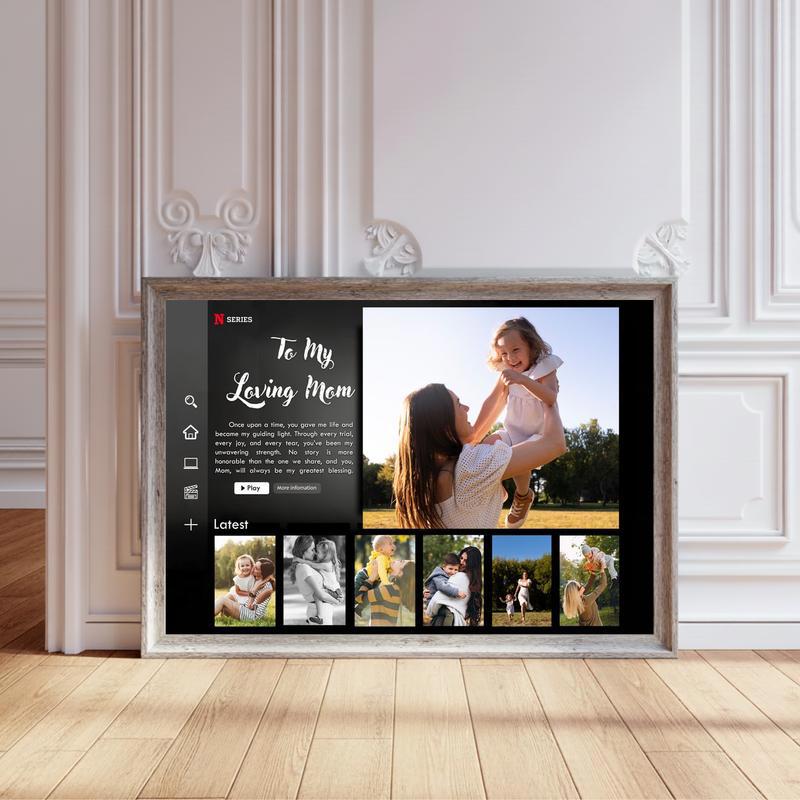 Binge-Worthy Love Netflix Mom Canvas Keepsake - Personalize Wall Art