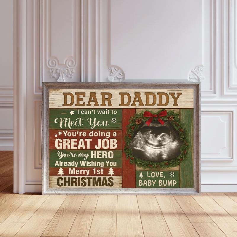 Ultrasound Personalized Canvas Prints - Father’s Day Gift For Dad - Personalize Wall Art