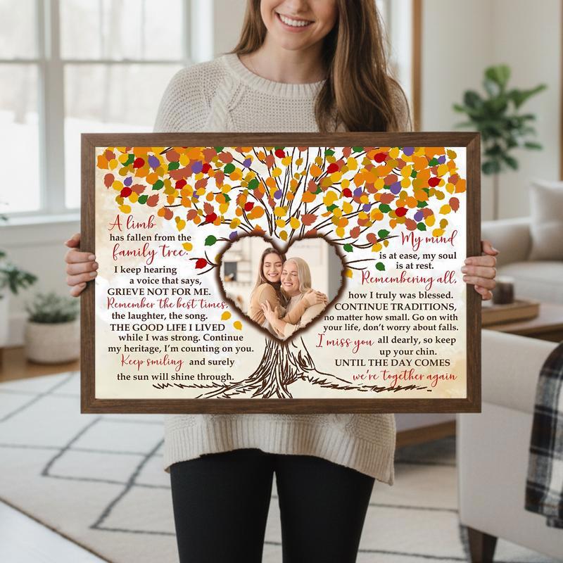 "A Limb Has Fallen" Family Tree Loss Remembrance Canvas
