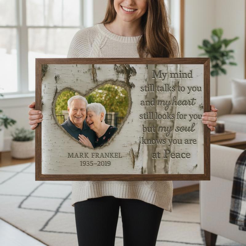 Cherished Husband Memorial - Forever In My Heart Tribute Canvas
