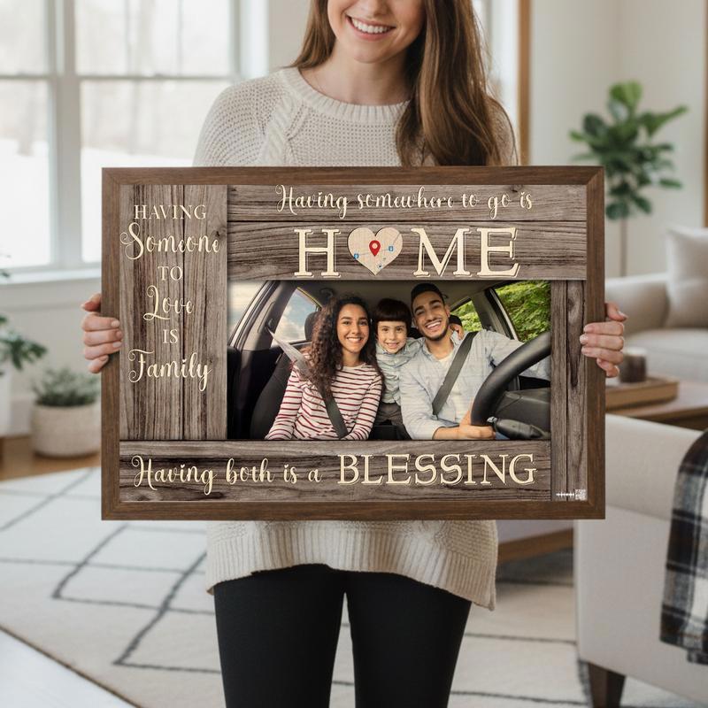 Where The Heart Is Personalized Map Art Home Canvas