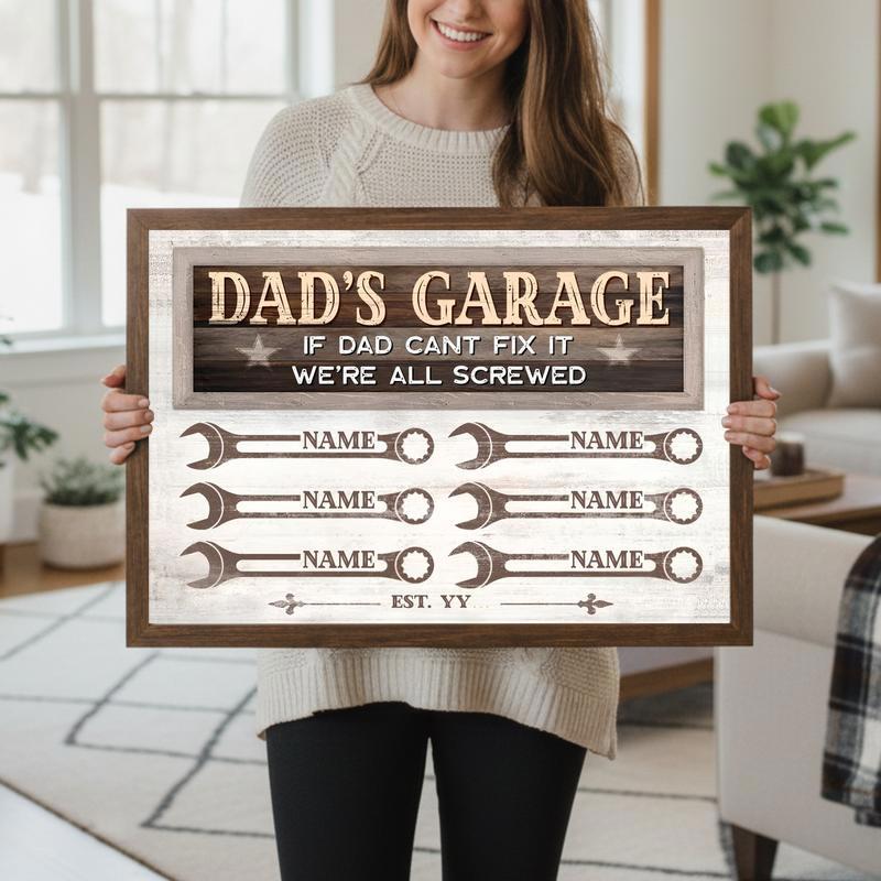 Hilarious Dad Canvas If He Can't Fix It We're Screwed