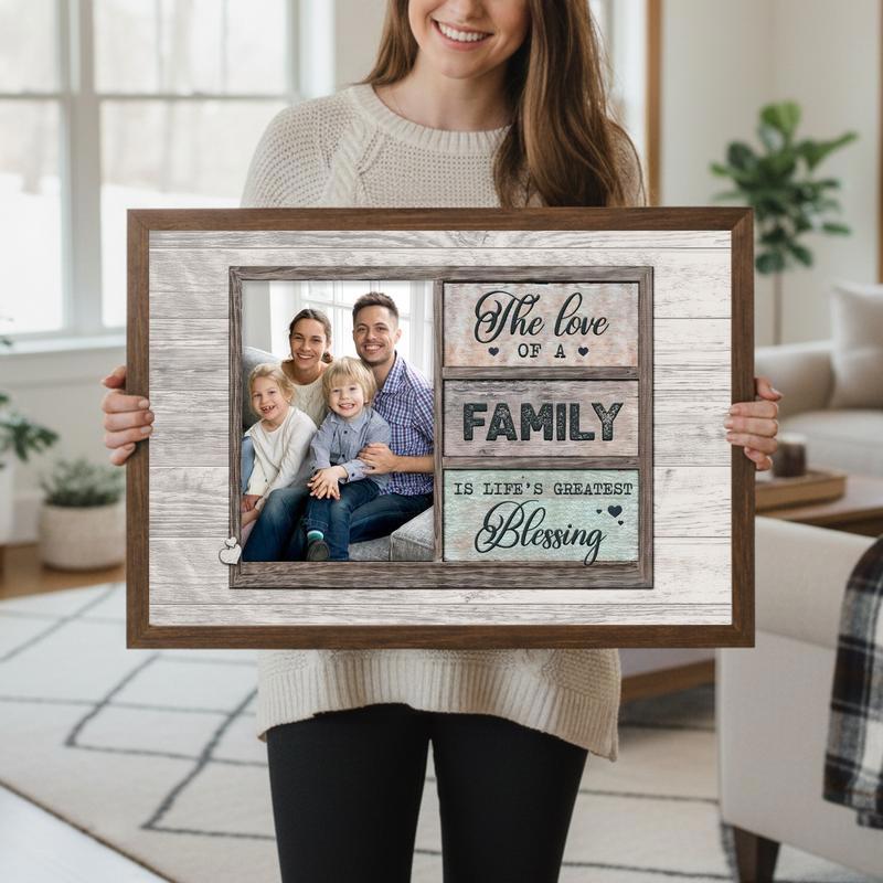 The Greatest Blessing is Family Heartfelt Quote Canvas Art