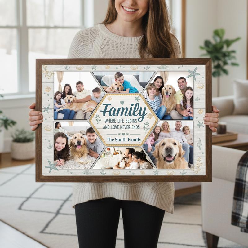 Family Memories Keepsake - Custom Family Photo Collage Canvas