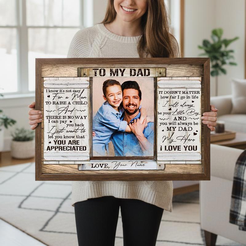 The Hero Dad Canvas A Son's Meaningful Tribute Gift