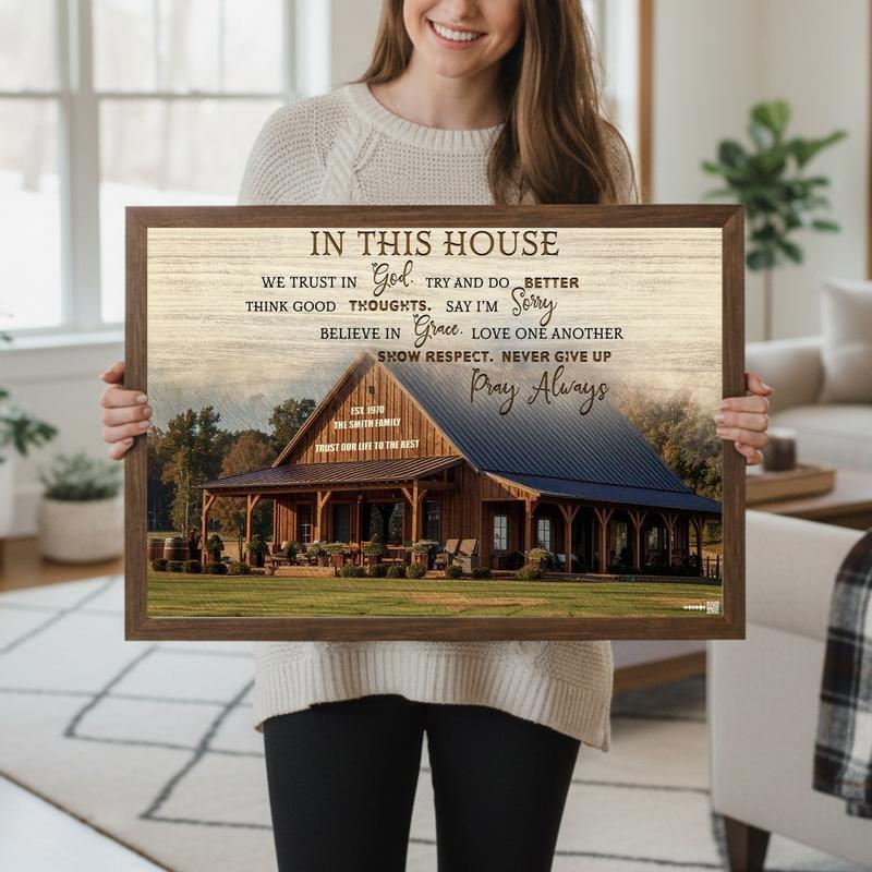 Faith & Photo Custom Trust Canvas for a New Home
