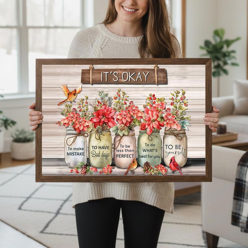 Wildflower Wisdom Canvas Embrace Your True Self Art
