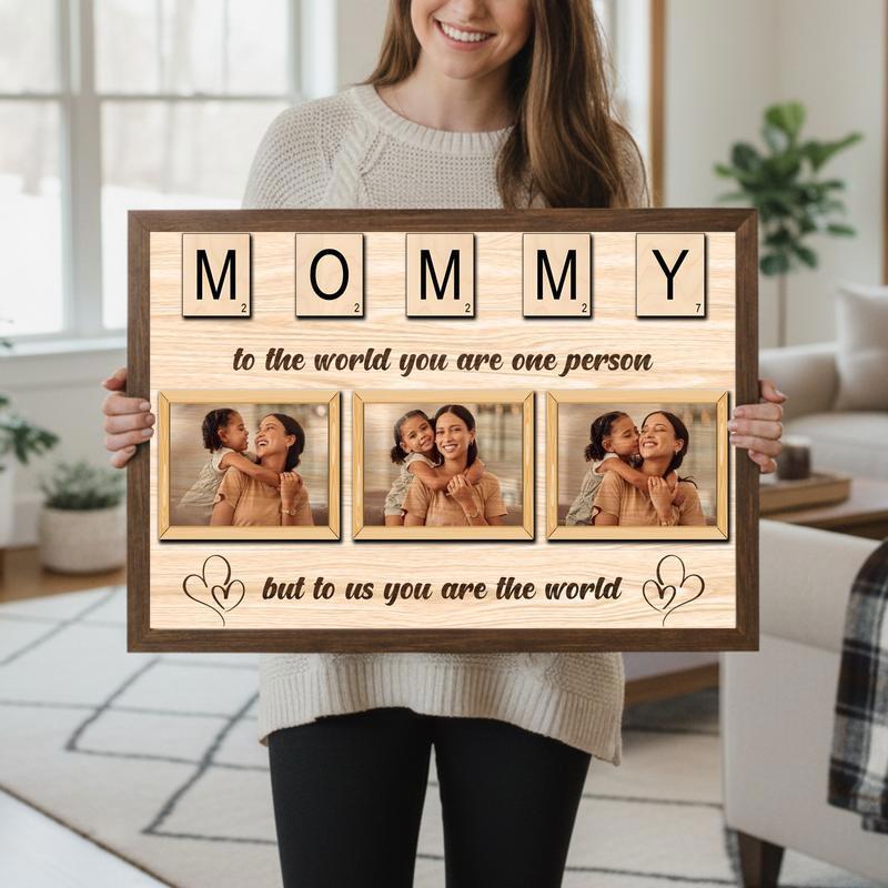 Scrabble Sentimental Photo Canvas for Mom