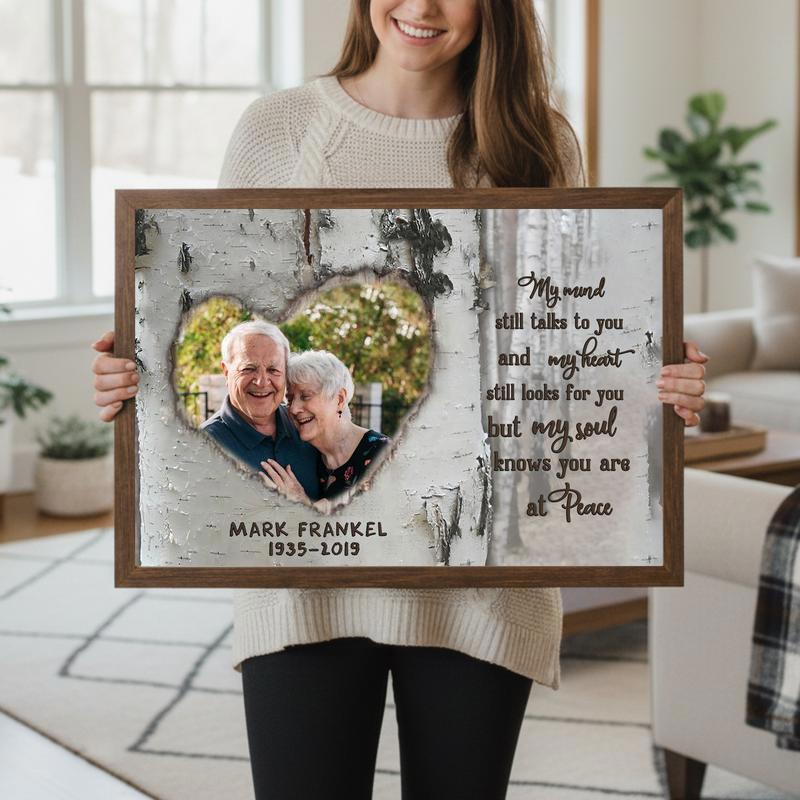 Talking To You In Memory - Personalized Photo Remembrance Canvas