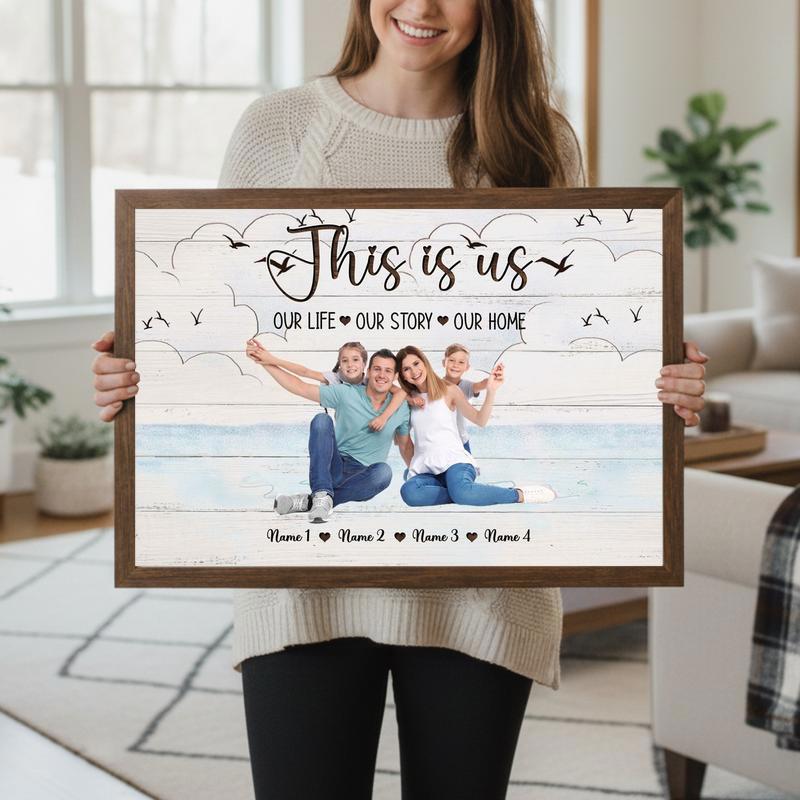 Coastal Family Photo Canvas Your Custom This Is Us Keepsake